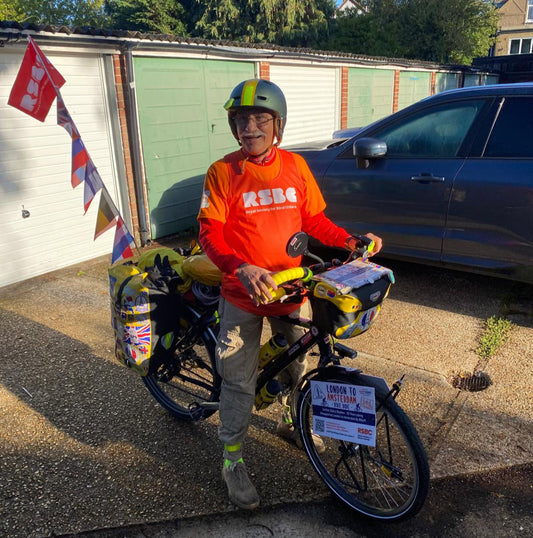 Pedal power: Sarkies cycles from London to Amsterdam to support RSBC