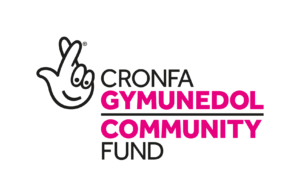 Logo of the National Lottery Community Fund in Welsh and English