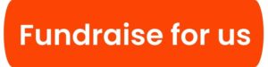 An orange rectangle button with text that reads"Fundraise for us"